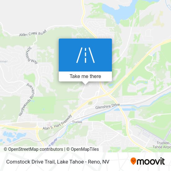 Comstock Drive Trail map