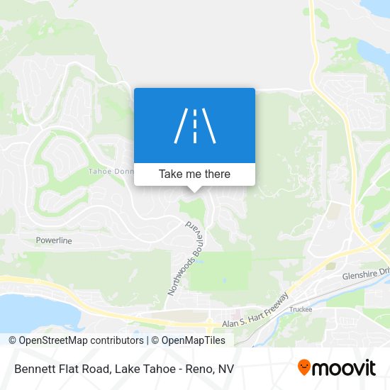 Mapa de Bennett Flat Road
