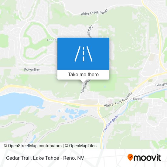 Cedar Trail map