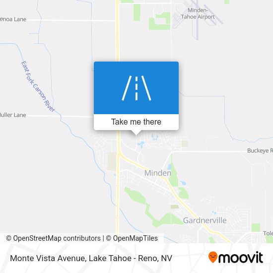 Monte Vista Avenue map