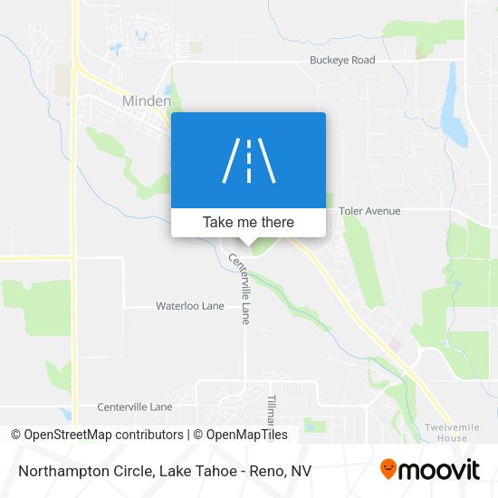 Northampton Circle map