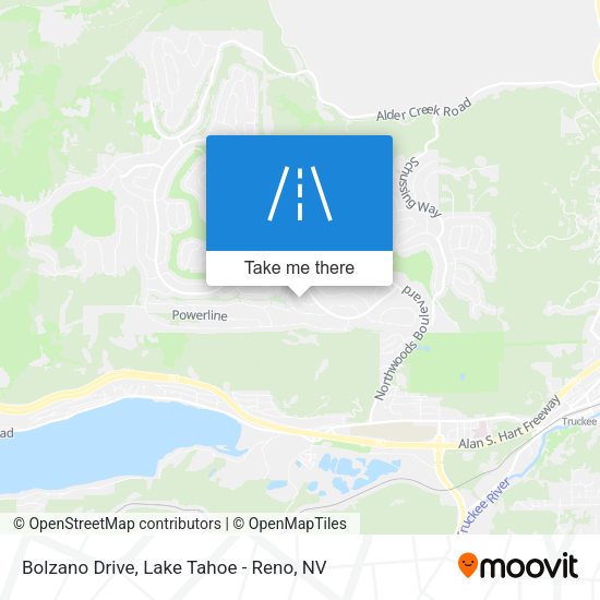 Mapa de Bolzano Drive