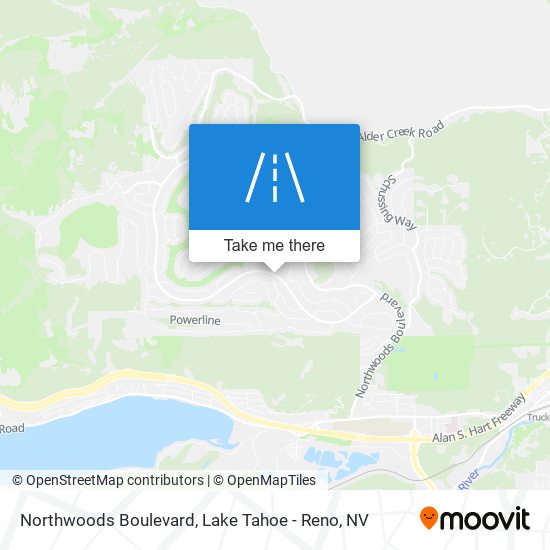 Mapa de Northwoods Boulevard