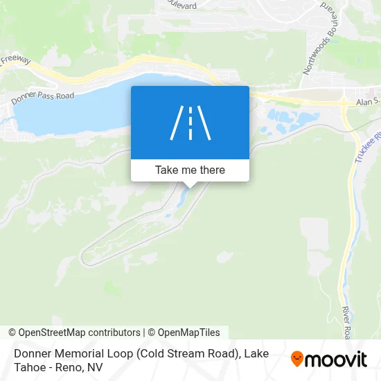 Donner Memorial Loop (Cold Stream Road) map