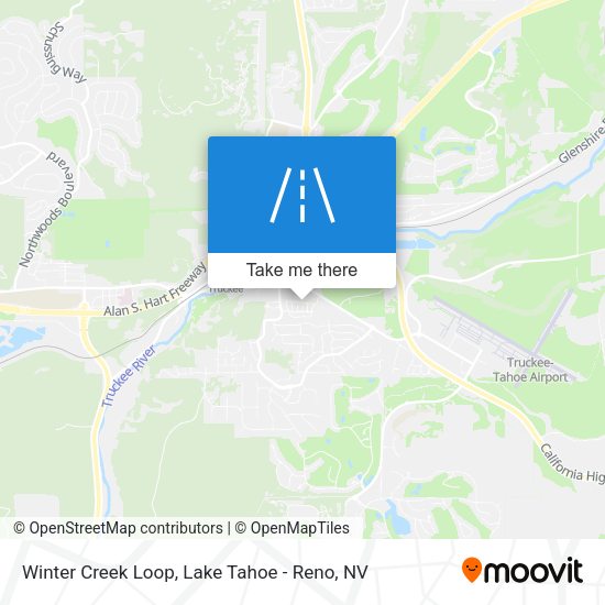 Winter Creek Loop map