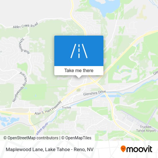 Maplewood Lane map