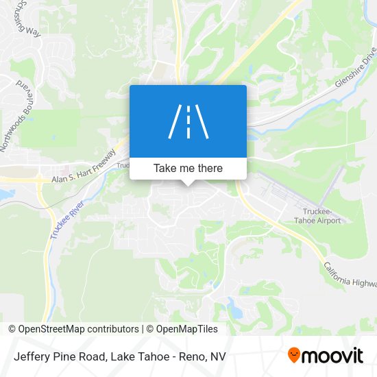 Jeffery Pine Road map