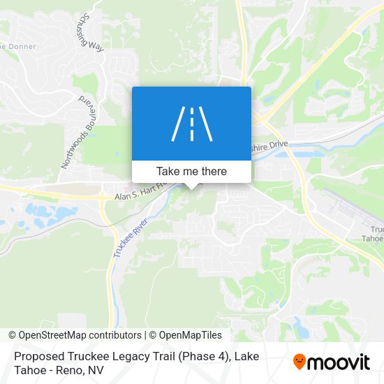 Mapa de Proposed Truckee Legacy Trail (Phase 4)