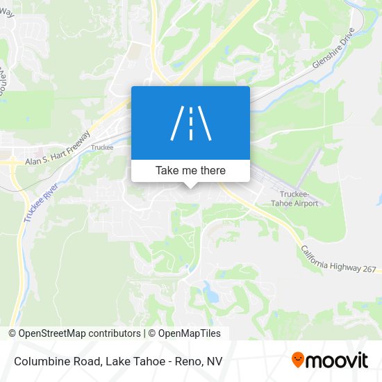 Columbine Road map