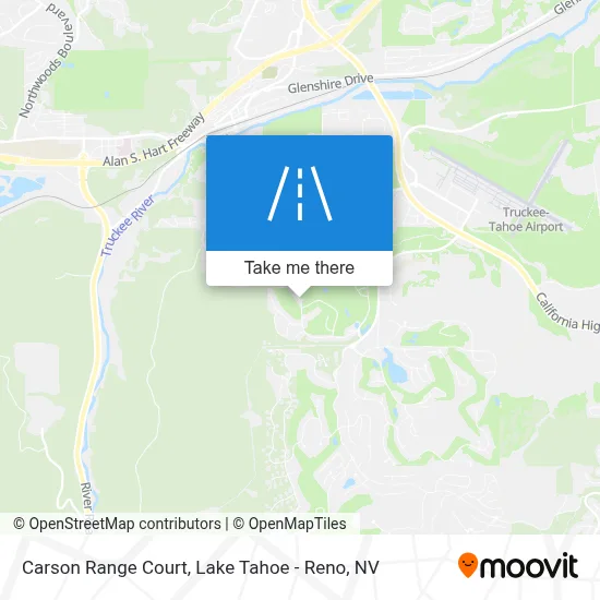 Carson Range Court map