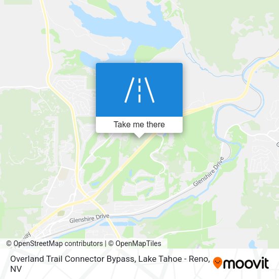 Overland Trail Connector Bypass map