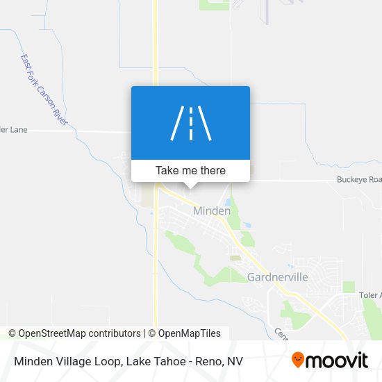 Minden Village Loop map