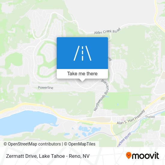 Zermatt Drive map
