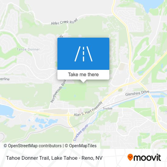 Tahoe Donner Trail map