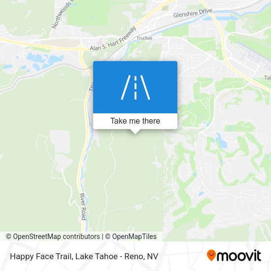 Happy Face Trail map