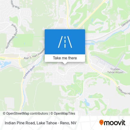 Indian Pine Road map