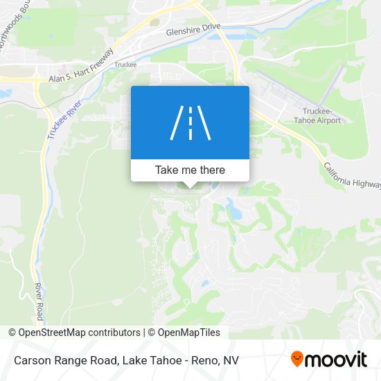 Carson Range Road map