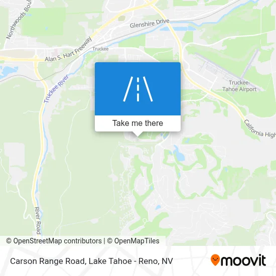 Carson Range Road map