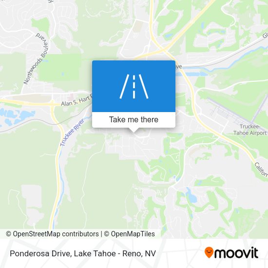 Ponderosa Drive map