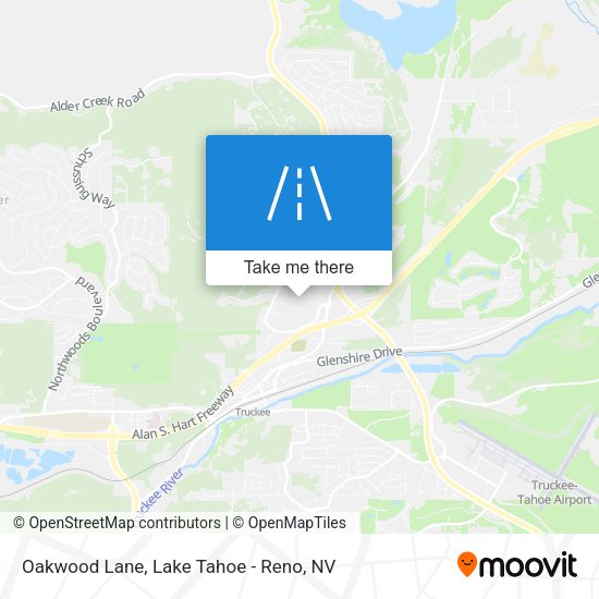Oakwood Lane map
