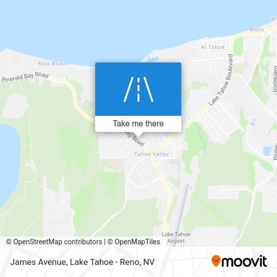 James Avenue map