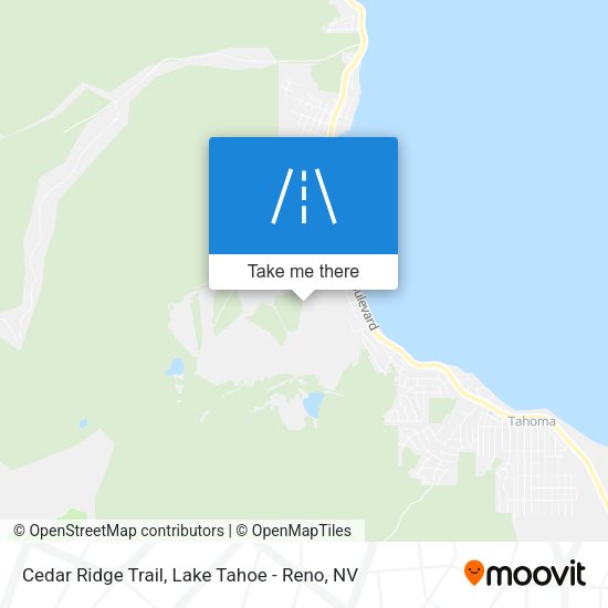 Cedar Ridge Trail map
