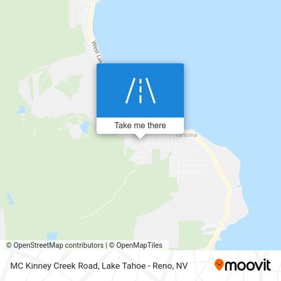 MC Kinney Creek Road map