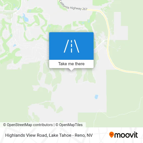 Highlands View Road map