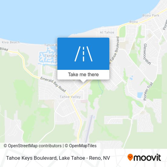Mapa de Tahoe Keys Boulevard