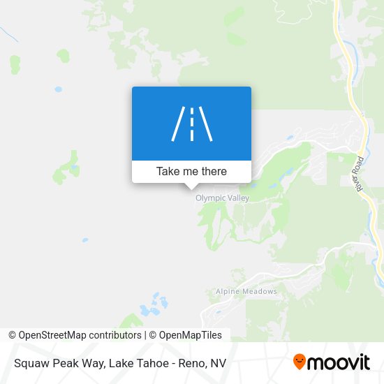 Squaw Peak Way map