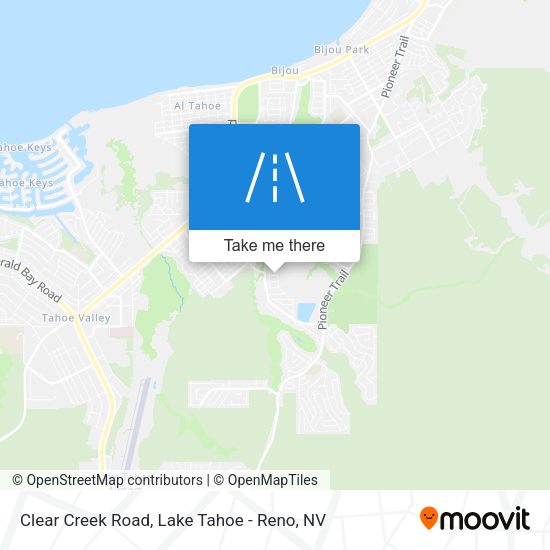 Clear Creek Road map