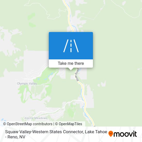 Squaw Valley-Western States Connector map
