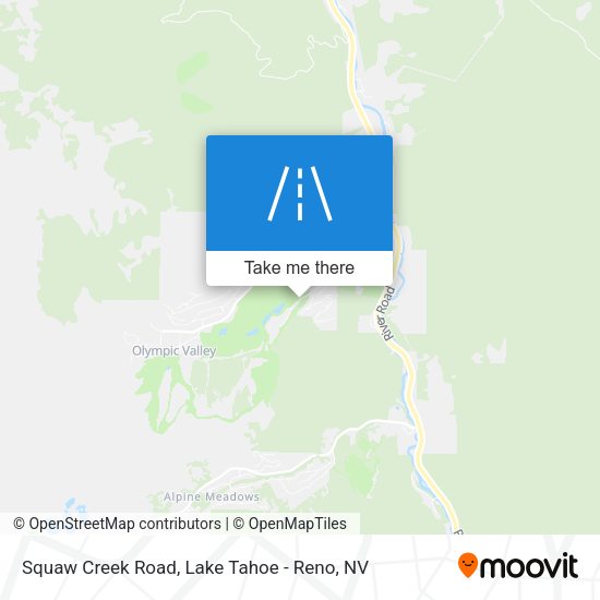 Squaw Creek Road map