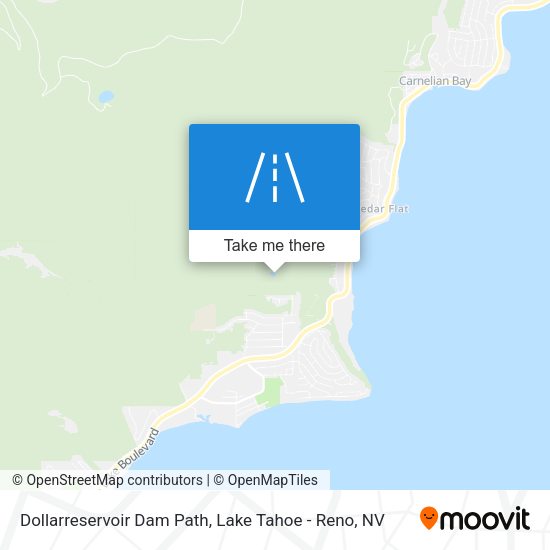 Dollarreservoir Dam Path map