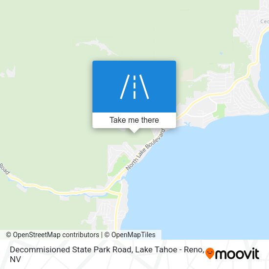 Mapa de Decommisioned State Park Road