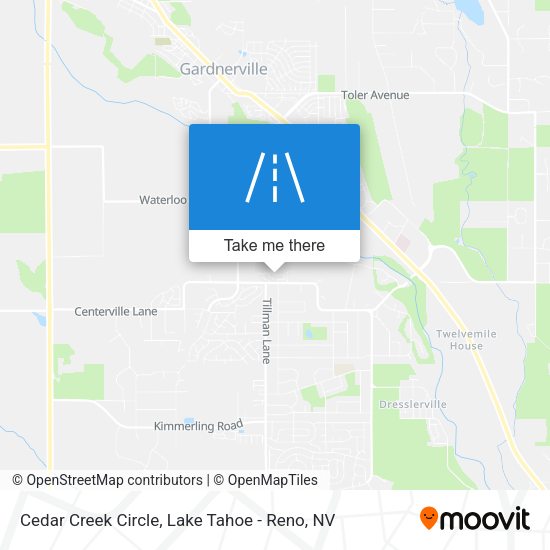 Mapa de Cedar Creek Circle