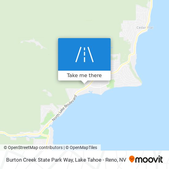 Burton Creek State Park Way map