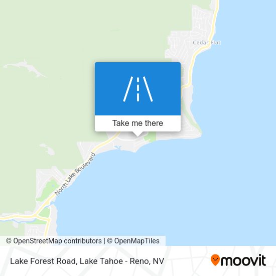 Lake Forest Road map
