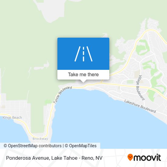 Ponderosa Avenue map