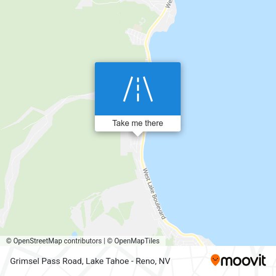 Grimsel Pass Road map