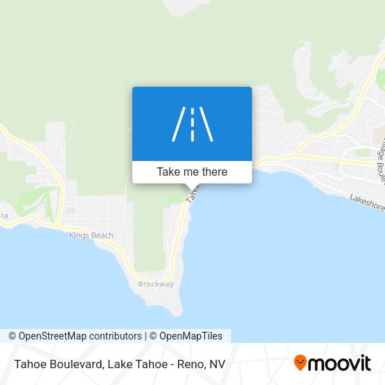 Tahoe Boulevard map