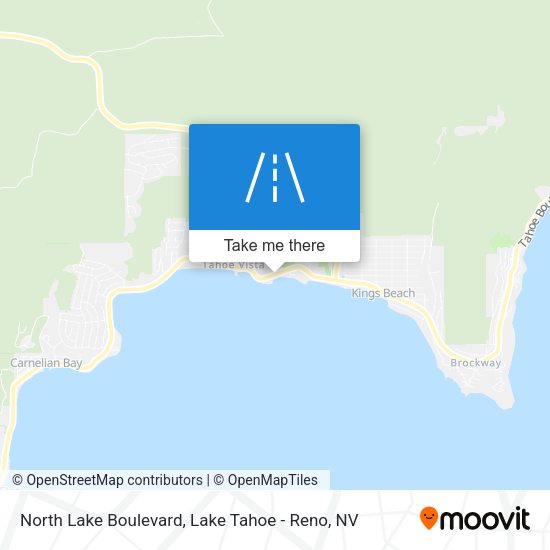 North Lake Boulevard map