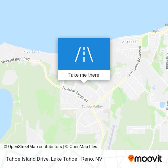 Mapa de Tahoe Island Drive