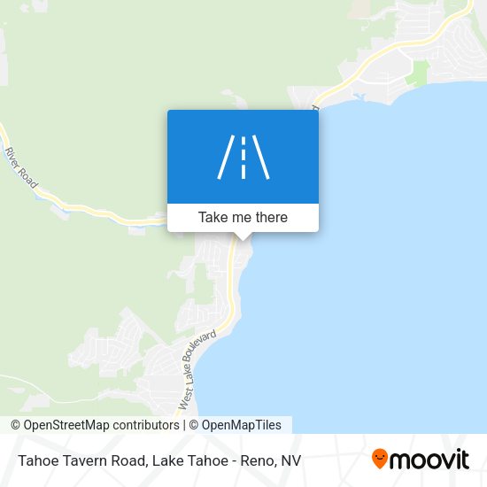 Tahoe Tavern Road map