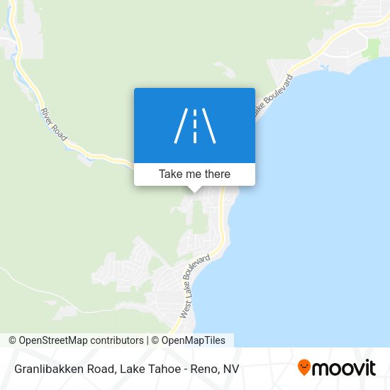 Granlibakken Road map
