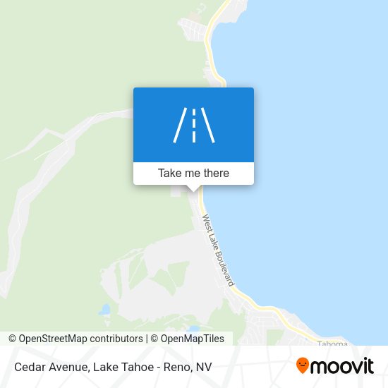 Cedar Avenue map