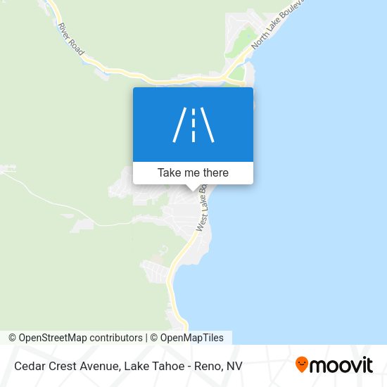 Cedar Crest Avenue map