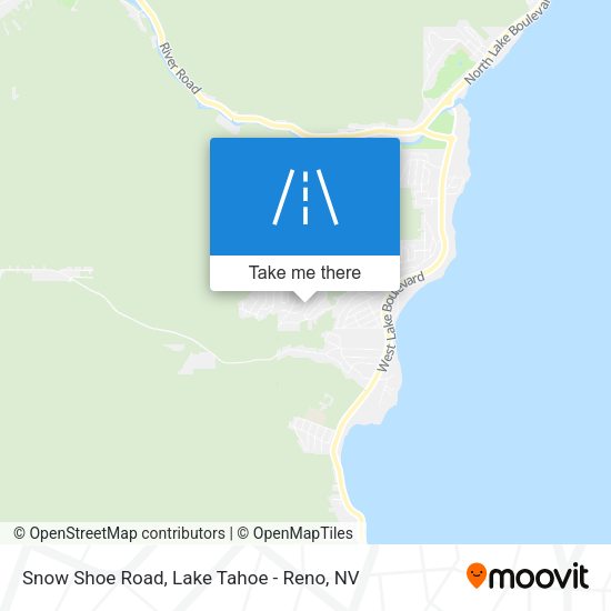 Mapa de Snow Shoe Road