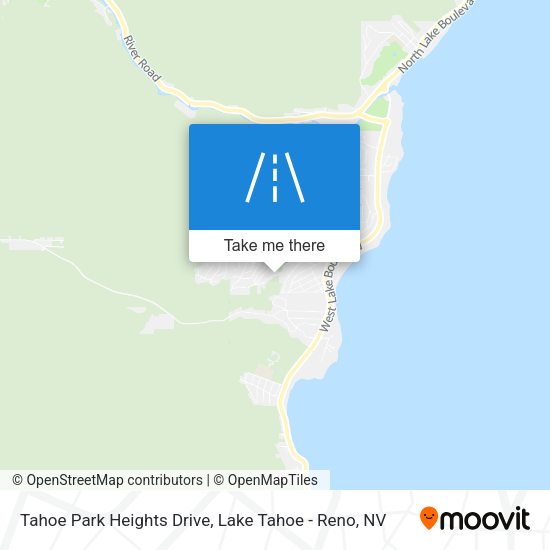 Tahoe Park Heights Drive map