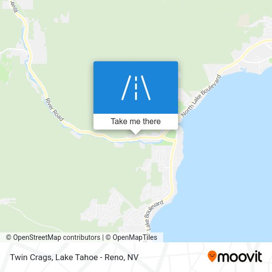 Twin Crags map